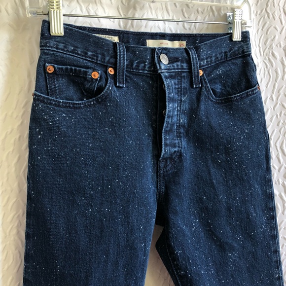 Levi's Wedgie Icon Fit Jeans Intergalactic Speckle - Picture 3 of 15
